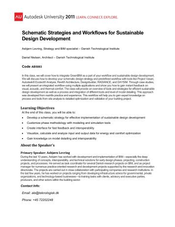 Handout - Autodesk Sustainability Workshop