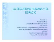 LA SEGURIDAD HUMANA Y EL ESPACIO