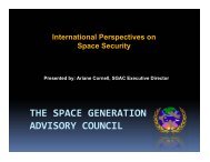 International perspectives on the definition of space security