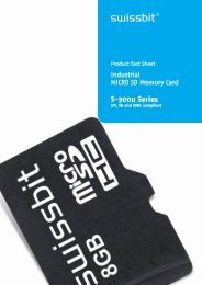 S-300u SD Memory Card - Swissbit