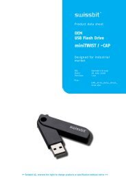 OEM USB Flash Drive miniTWIST / -CAP - Swissbit