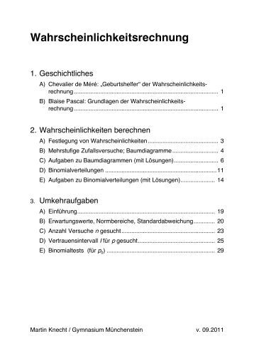 wahrscheinlichkeitsrechnung online wahrscheinlichkeitsrechnung online