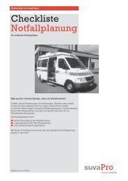 SUVA 67062-d Notfallplanung