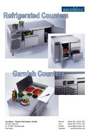 Refrigerated Counters Garnish Counters