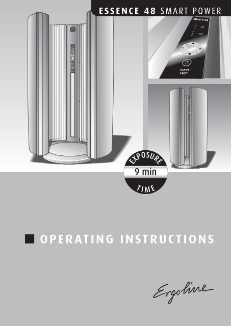 Ergoline Essence 48 Operation Tanning Bed Parts