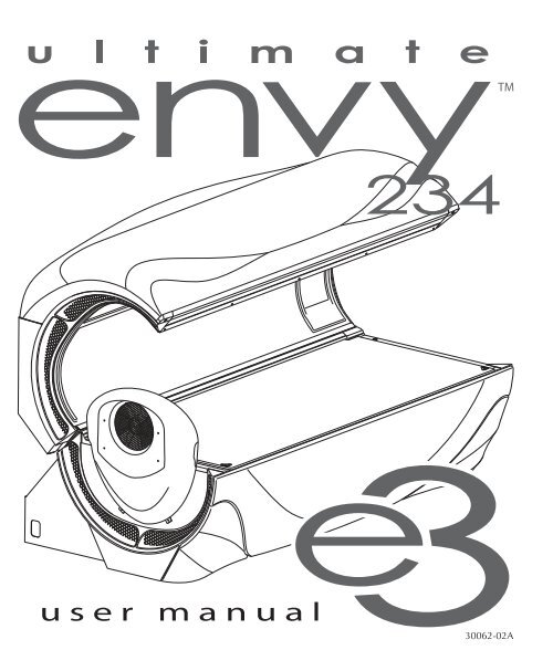 user manual Tanning Bed Parts