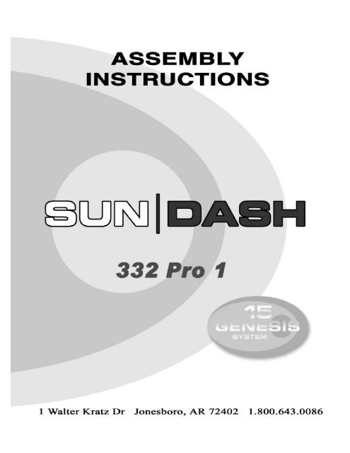 Sundash 332 Pro Manual