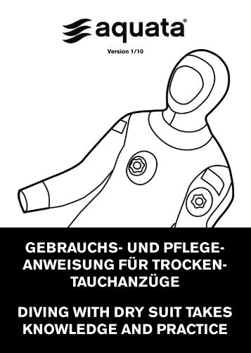 GEBRAUCHS- UND PFLEGE- ANWEISUNG FÜR TROCKEN - Aquata
