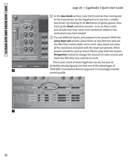 GigaStudio 3 Installation and Use: QuickStart Guide - 4.37 - Tascam