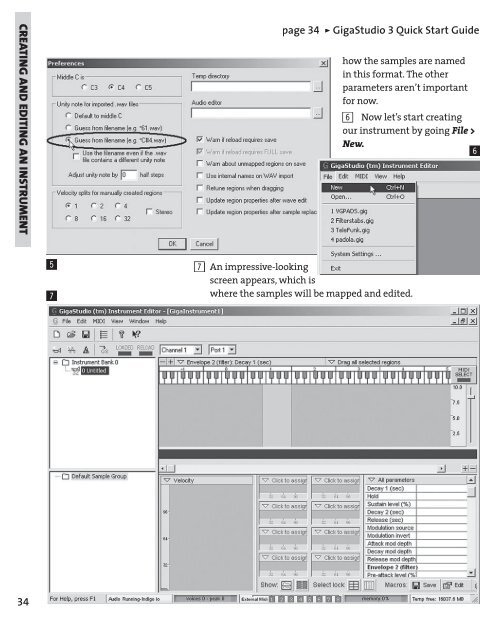 GigaStudio 3 Installation and Use: QuickStart Guide - 4.37 - Tascam