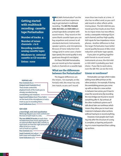 A Beginner's Guide to Recording - Tascam