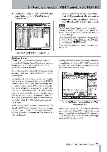 DM-4800 OWNER'S MANUAL - zZounds.com - Tascam