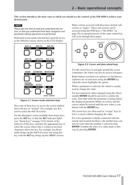 DM-4800 OWNER'S MANUAL - zZounds.com - Tascam