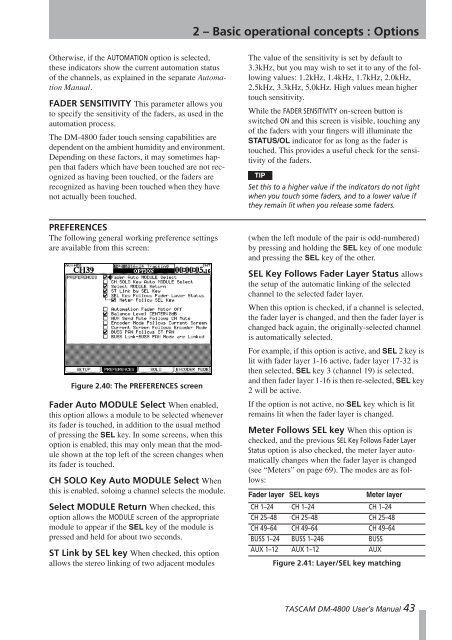 DM-4800 OWNER'S MANUAL - zZounds.com - Tascam