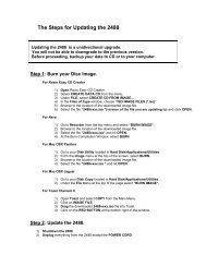 The Steps for Updating the 2488 - Tascam