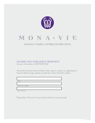 monavie new enrollment department malaysia company distributor ...