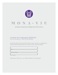 monavie new enrollment department australia business distributor ...