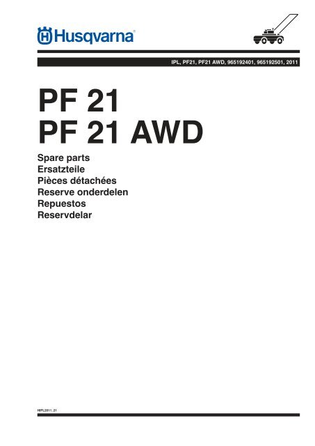 IPL PF21 PF21 AWD 965192401 965192501 2011 Rider