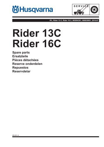 IPL, Rider 13 C, Rider 16 C, 965094301, 966830601, 2010-07, Rider