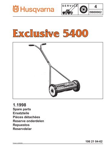 IPL, Exclusive 5400, 1998-01, Lawn Mower