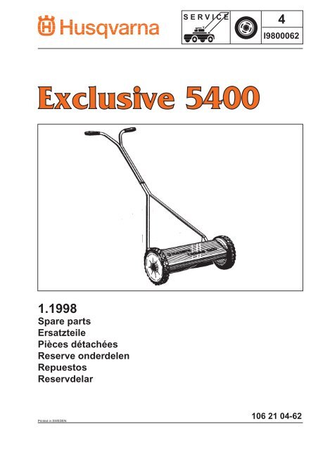 IPL, Exclusive 5400, 1998-01, Lawn Mower