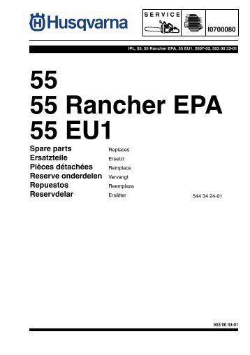 IPL, 55, 55 Rancher EPA, 55 EU1, 2007-02, Chain Saw