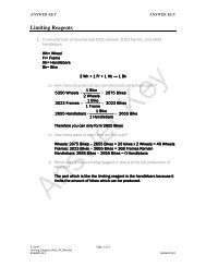 Limiting Reagents - Teacher