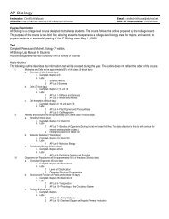 AP Biology Syllabus - Teacher