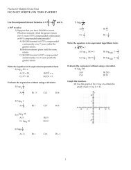 Multiple Choice Practice Final - Teacher