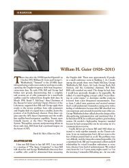 In Memoriam: William H. Guier - Johns Hopkins APL Technical Digest