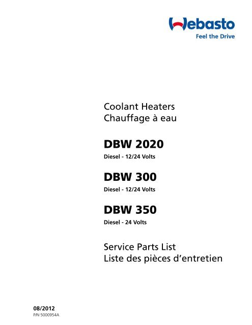 DBW 2020 DBW 300 DBW 350 - Techwebasto.com