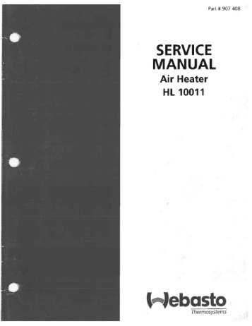 HL 100 Service Manual - Techwebasto.com