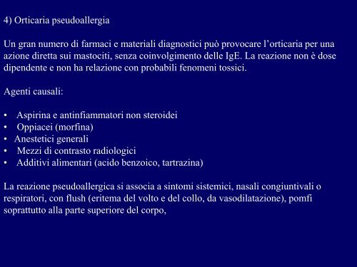 orticaria angioedema 2012 - Corso di laurea in tecniche della ...