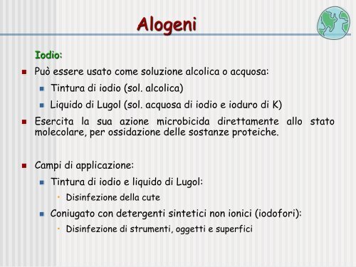 6. sterilizzazione e disinfezione - Corso di laurea in tecniche della ...