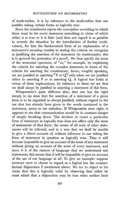 Dummett - Wittgenstein's Philosophy of Mathematics.pdf - Ted Sider