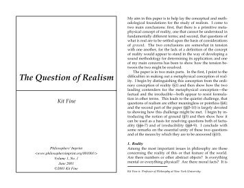 Fine - The question of realism.pdf - Ted Sider