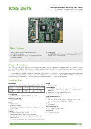 ICES 267S COM Express Type 2 Basic Module with QM67 ... - Tekdis