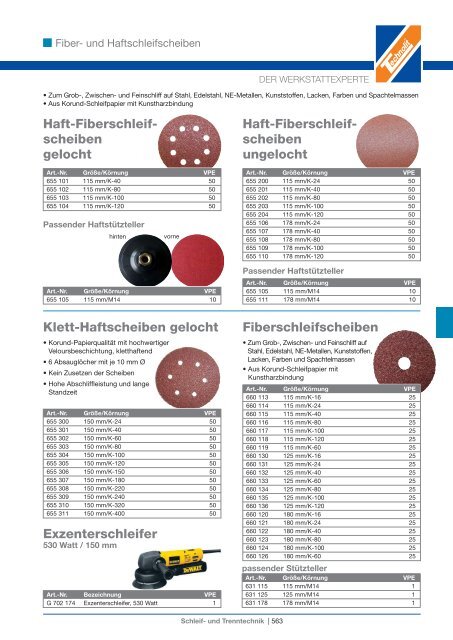 Schleif- und Trenntechnik