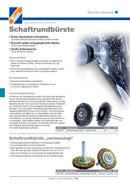 Schleif- und Trenntechnik