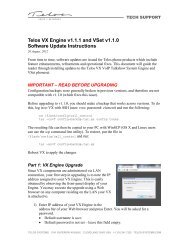 Telos VX Engine v1.1.1 and VSet v1.1.0 Software Update Instructions