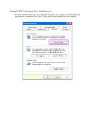 Windows XP SP2- Profiler Manual Driver Update Procedure ... - Telos