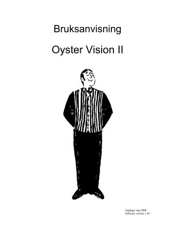 Bruksanvisning Oyster Vision II