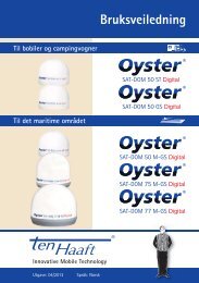 Oyster SAT-DOM - Digital (Utgave: 04/2013 | 633 ... - ten Haaft GmbH