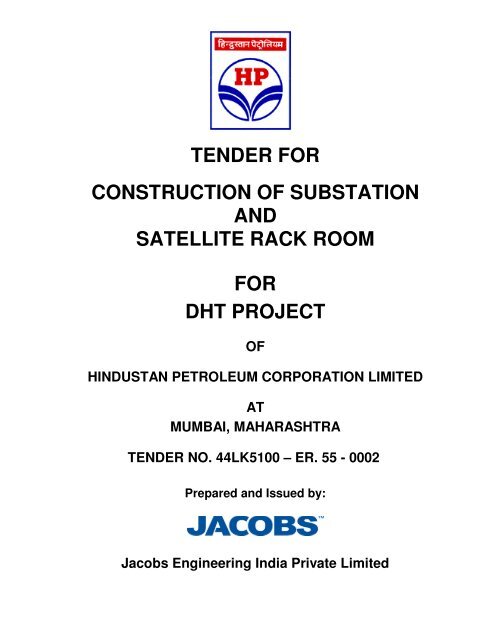 tender for construction of substation and satellite rack room for dht