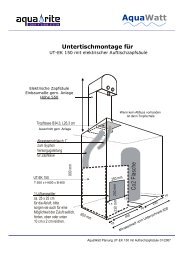 Untertischmontage für UT-K150 - AquaWatt
