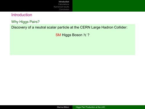 Higgs Pair Production at the LHC - Desy