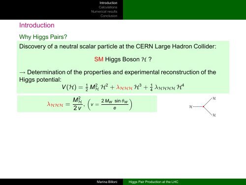 Higgs Pair Production at the LHC - Desy