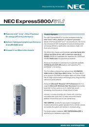 NEC Express5800/51Lf - NEC Corporation (Thailand)