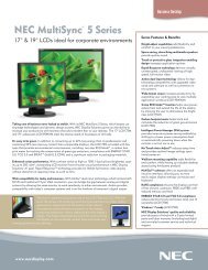 Touch Screen LCD Monitor - NEC Corporation (Thailand)