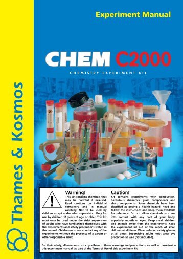 Experiment Manual - CHEM C2000